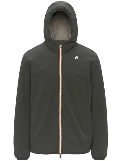 K-way Reversible Jack St Reversible Hot Man Head Reversible With Waterproof Design K6128vw B3a In Green