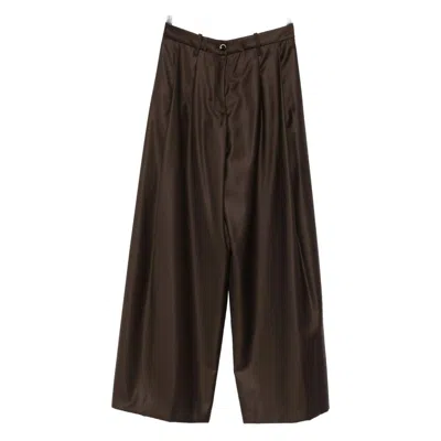 Nine In The Morning Wool Pants In Brown