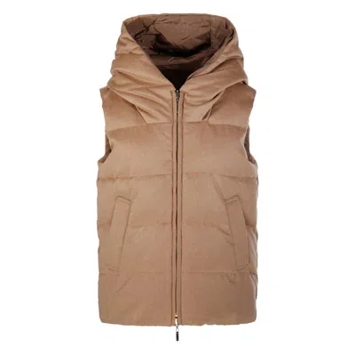 Max Mara The Cube Waistcoats In Brown
