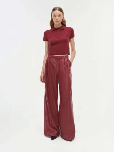 Simkhai Wide Pants Kobie In Red