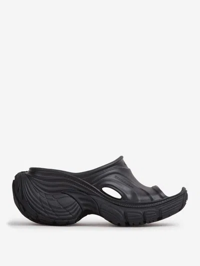 Balenciaga 6xl Slide Sandals In Black
