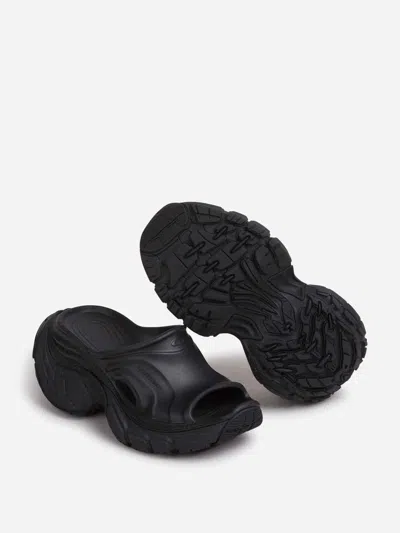 Balenciaga 6xl Slide Sandals In Black