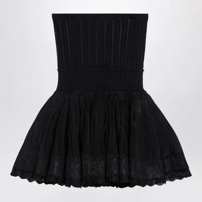 Alaïa Crinoline Top With Straps In Black