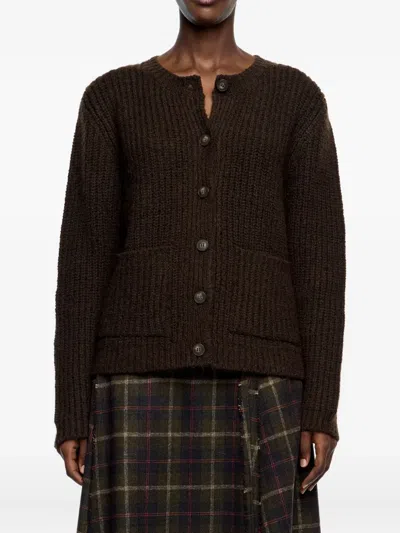 Bimba Y Lola Button-up Cardigan In Brown