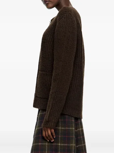 Bimba Y Lola Button-up Cardigan In Brown