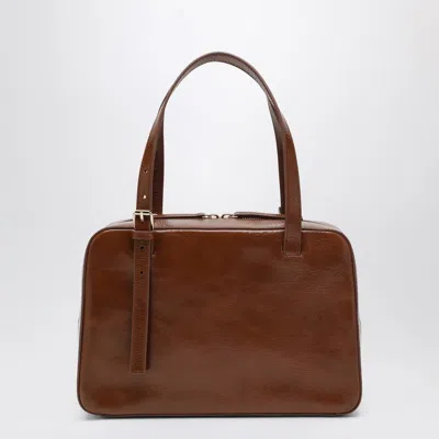 Apc A.p.c. Virginia Box Bag Coffee Color In Leather Women In Brown