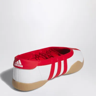 Adidas Originals Taekwondo Mei Flat Shoes White In Red