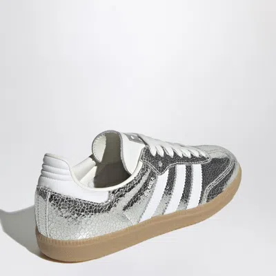 Adidas Originals Samba Og Metallic Low-top Sneakers In Silver