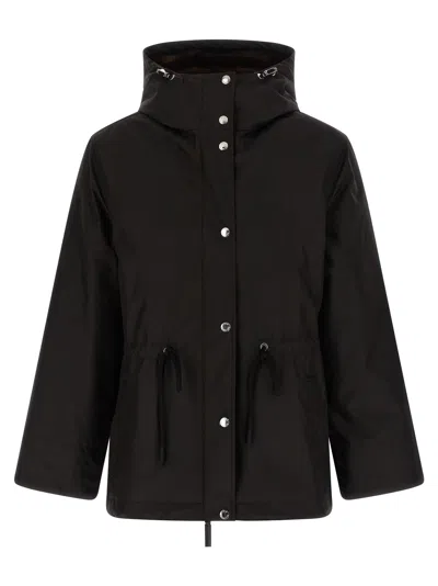 Yves Salomon Technical Black 2-in-1 Parka With Removable Mink Fur Lining In Black