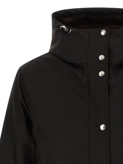 Yves Salomon Technical Black 2-in-1 Parka With Removable Mink Fur Lining In Black