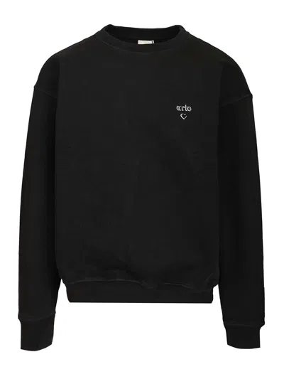 Arte Heart Crewneck Sweatshirts Black In Black