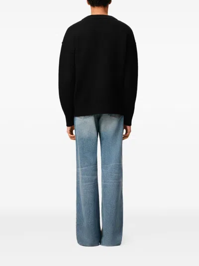 Ami Alexandre Mattiussi Ami Paris Men Ami De Coeur Wool Cardigan In Black
