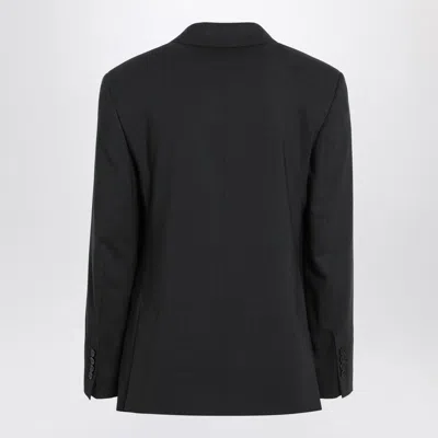 Ami Alexandre Mattiussi Ami Paris Anthracite Grey Double-breasted Wool Jacket Men In Black