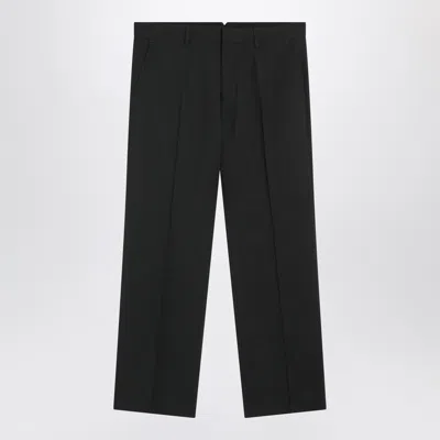 Ami Alexandre Mattiussi Ami Paris Charcoal Grey Wool Trousers Men In Black