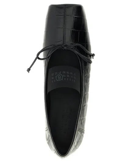 Mm6 Maison Margiela Ballet Flat Shoes Black In Black
