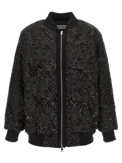 Le Twins Belluno Bomber Jacket In Black