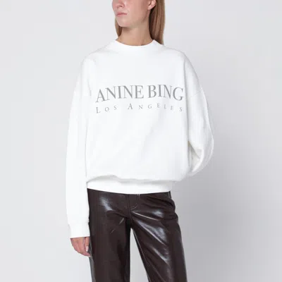 Anine Bing Womens Ivory Jaci Los Angeles Relaxed Cotton-jersey Sweatshirt In White