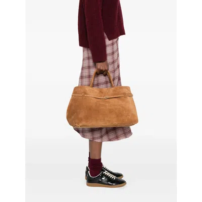 Manu Atelier Brown Tote Bags
