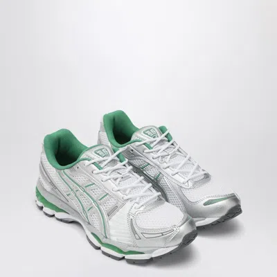 Asics Breathable Mesh And Synthetic Leather Sneakers In Gray