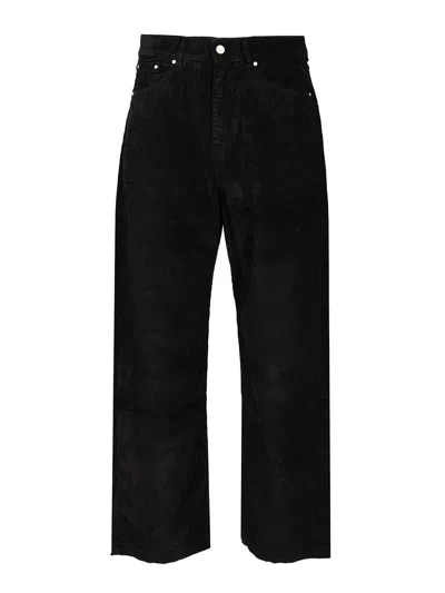 Arte Corduroy Pants Trousers Black In Black