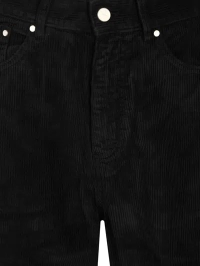 Arte Corduroy Pants Trousers Black In Black