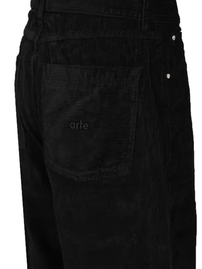 Arte Corduroy Pants Trousers Black In Black