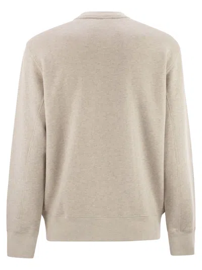 Autry X Maison Kitsune Autry X Maison Kitsuné Autry X Maison Kitsunè Logo Sweatshirt In Orange
