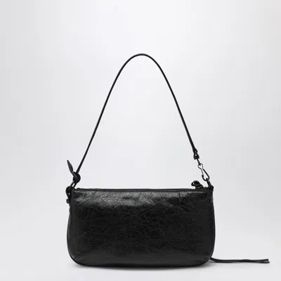 Balenciaga Le City Pouch On Strap In Arena Lambskin Bags In Black