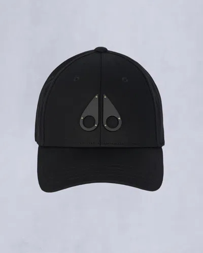Moose Knuckles Logo Icon Cap In Black