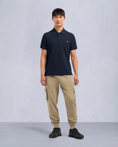 Moose Knuckles Men's Gold Series Everett Polo In Blue
