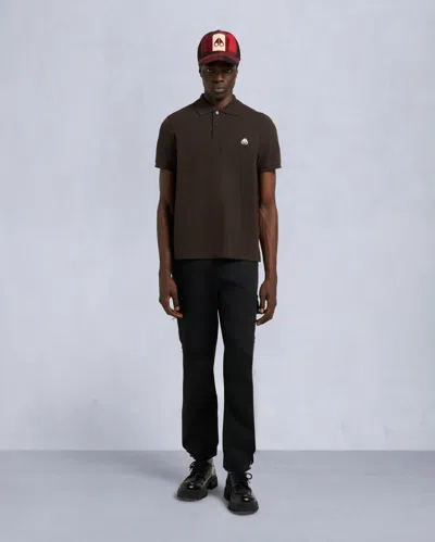 Moose Knuckles Men's Everett Polo In Brown