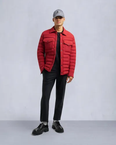Moose Knuckles Men's Lennox Shirt Jacket In Red