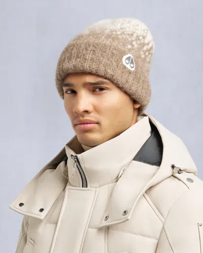 Moose Knuckles Luna Knit Beanie In Brown