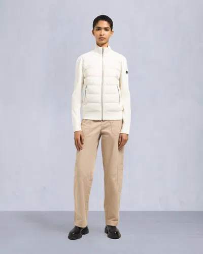 Moose Knuckles Women's Josephine Hybrid Sweater In White