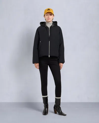 Moose Knuckles Women's Tegan Bomber Jacket In Black
