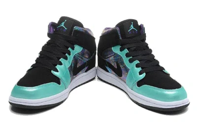 Air Jordan (gs)  1 Mid 'atomic Teal Ultraviolet' In Multi