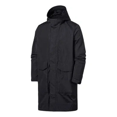 Nike Sportswear Athleisure Casual Sports Big Pocket Mid-length Hooded Woven Windbreaker Jacket Black