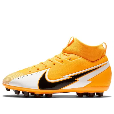 Nike (gs)  Jr Mercurial Superfly 7 Academy Ag Artificial Grass 'black Yellow' In Multi