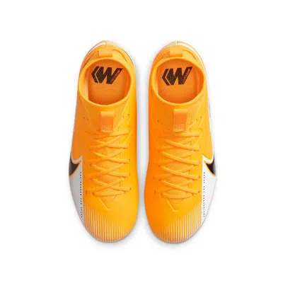 Nike (gs)  Jr Mercurial Superfly 7 Academy Ag Artificial Grass 'black Yellow' In Multi