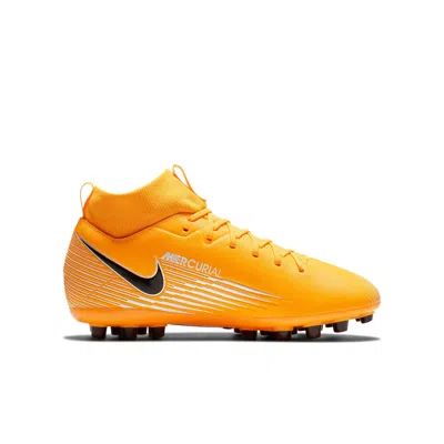 Nike (gs)  Jr Mercurial Superfly 7 Academy Ag Artificial Grass 'black Yellow' In Multi