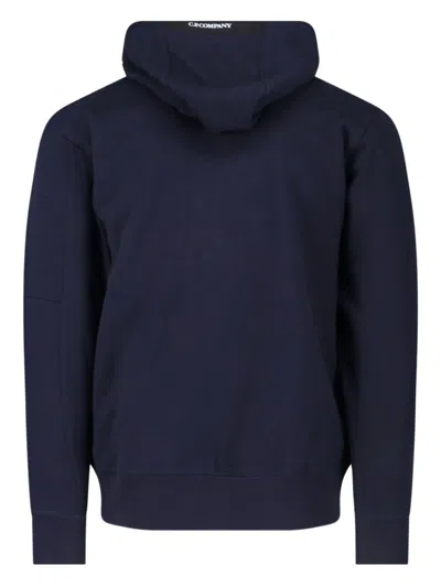 C.p. Company Cotton Hoodie In Blue