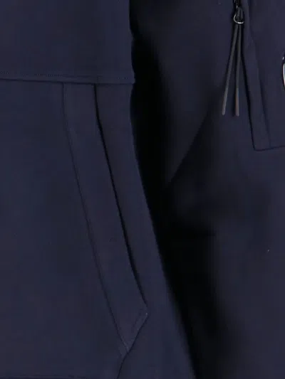C.p. Company Cotton Hoodie In Blue