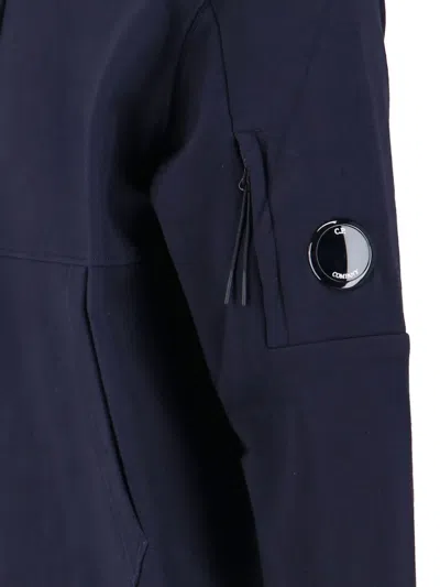 C.p. Company Cotton Hoodie In Blue