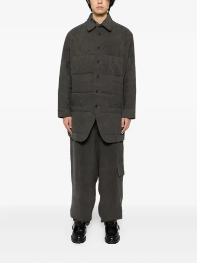 Yohji Yamamoto Drawstring Trousers In Black