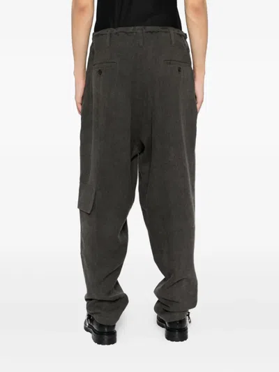 Yohji Yamamoto Drawstring Trousers In Black