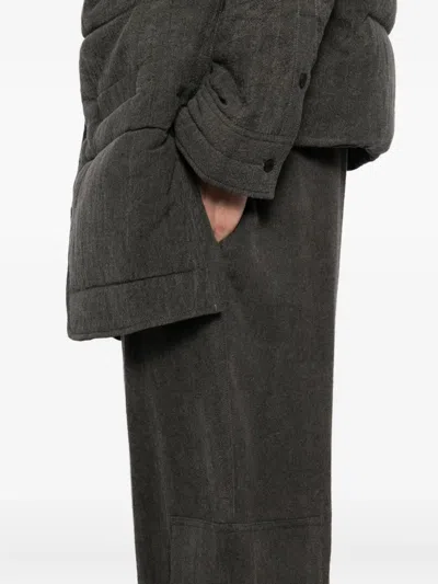 Yohji Yamamoto Drawstring Trousers In Black
