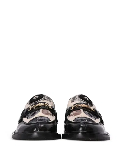 Filling Pieces Graphic-pattern Leather Loafers In Animal Print