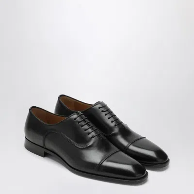 Christian Louboutin Seriox Cap-toe Leather Oxford Shoes In Black