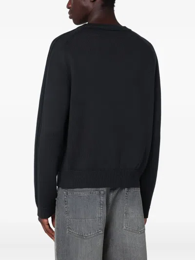 Our Legacy Wool Crew Neck Long Sleeve Jumper In Black