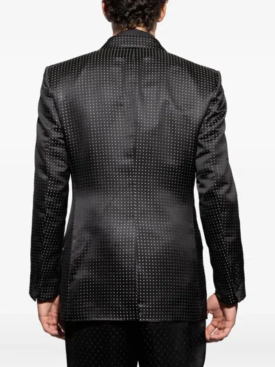 Tom Ford Double-breasted Dotted Jacket In Multi